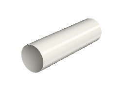 ТН МАКСИ 152/100 мм, водосточная труба пластиковая (1 м), белый, шт.
